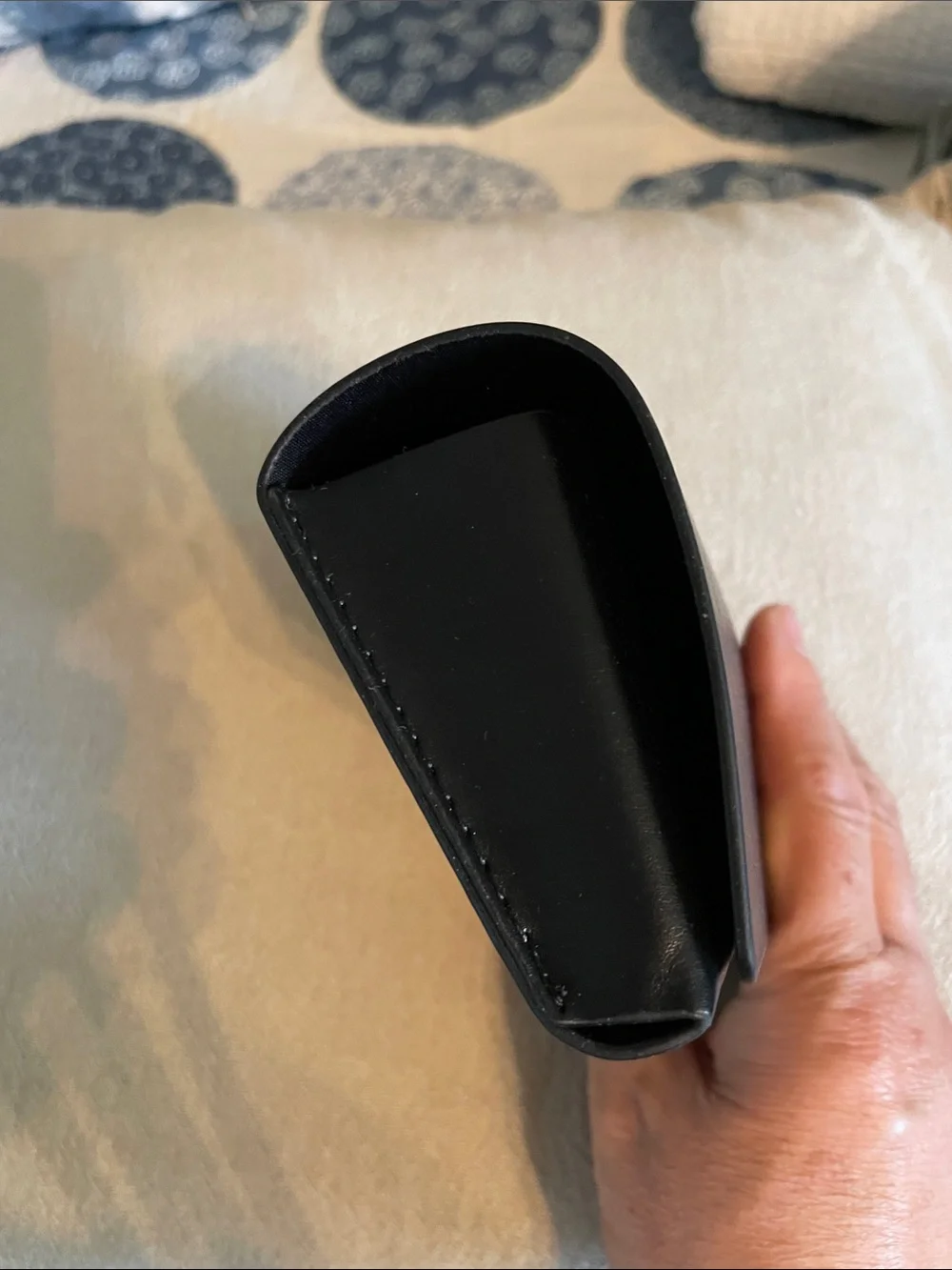 MaxMara Black Sunglasses Case with Gold Logo
